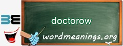 WordMeaning blackboard for doctorow